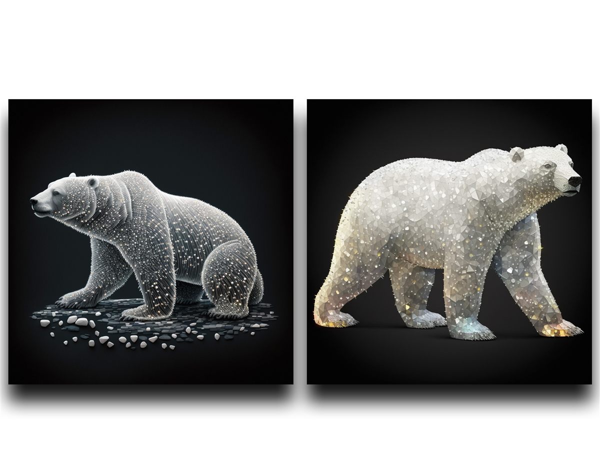 Polar bear concept illustration one